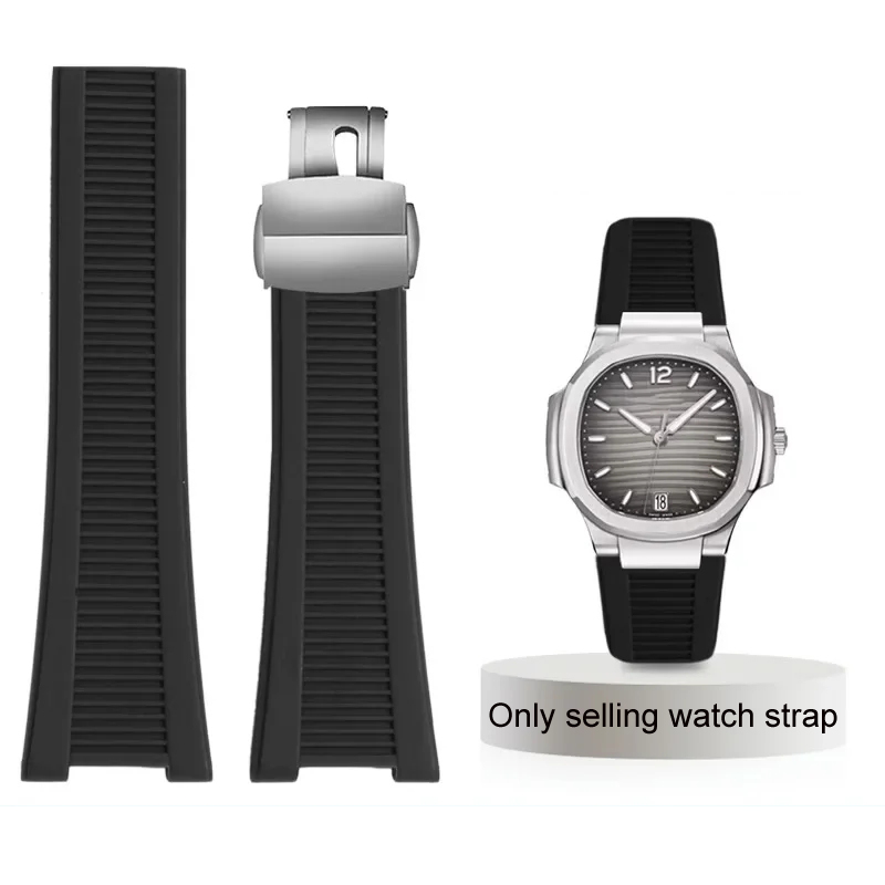 Patek Philippe Watch Nautilus - Silikon saat kayışı Patek Philippe Nautilus