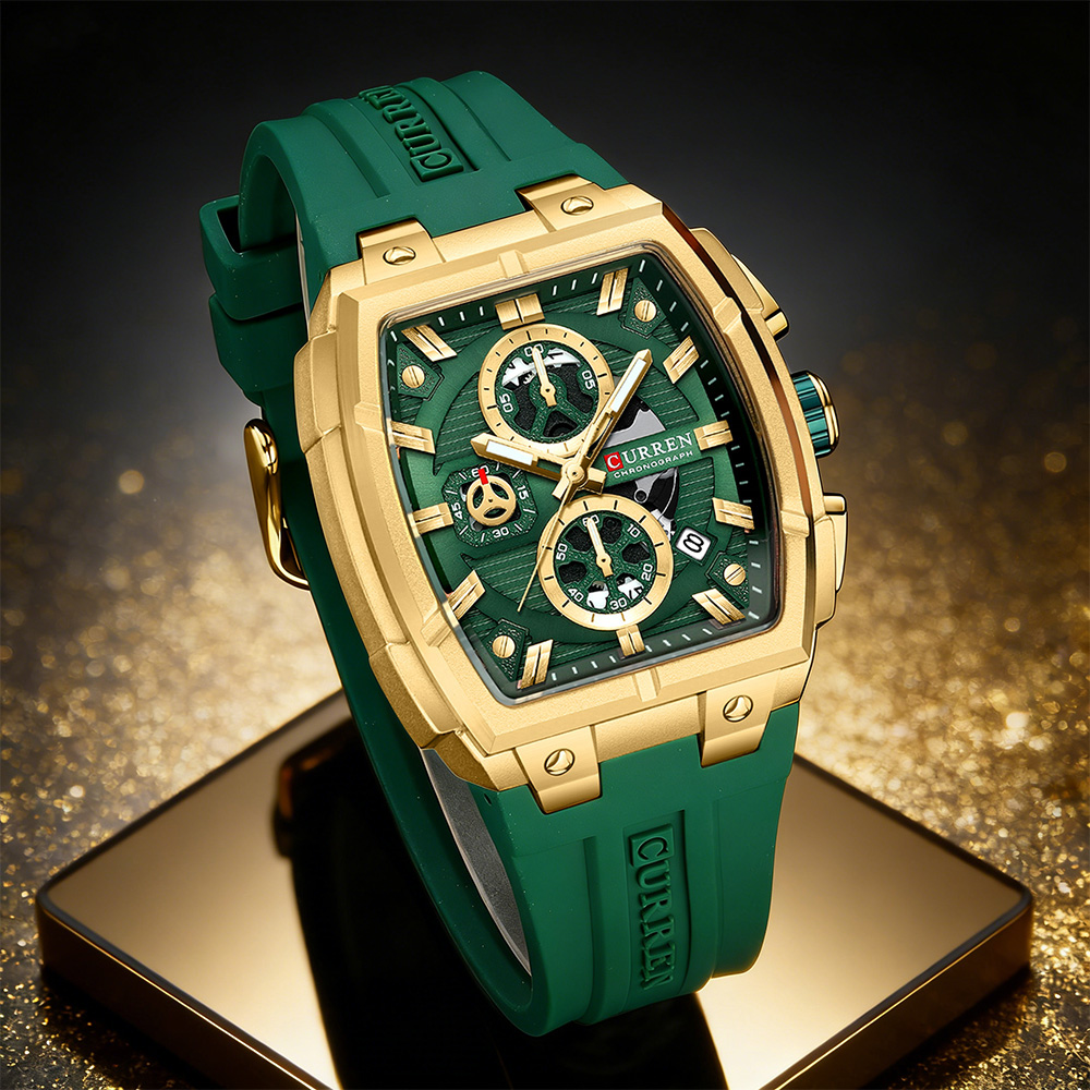 Jewelry Bracelet Watches - CURREN Lüks Vintage Erkek Spor Kronograf