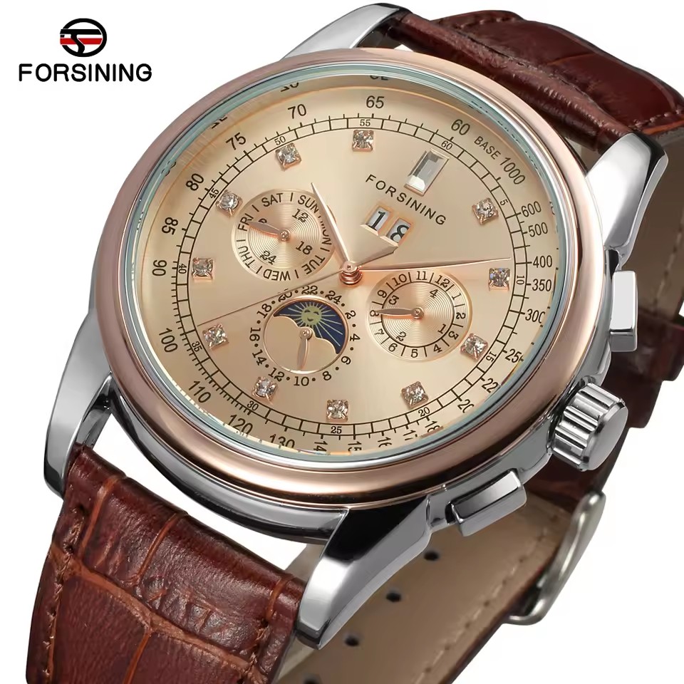 Patek Philippe Watch Nautilus - FORSINING Çoğaltma Çok Fonksiyonlu Şangay Otomatik