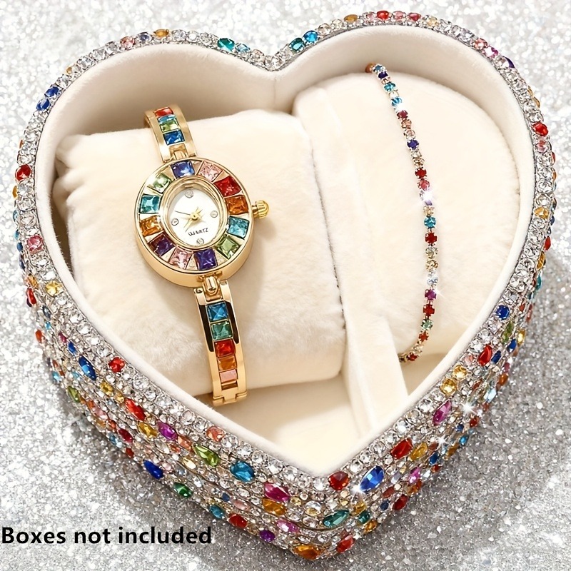 Jewelry Like Watches - 2 adet zarif renkli taklidi kadın