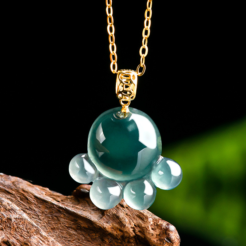 Jewelry & Watches Spółka Z Ograniczoną Odpowiedzialnością - Doğal Gerçek Zümrüt Mavi Su Yeşim