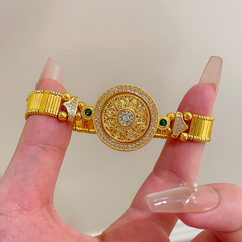 Fine Jewelry Watches Women - Klasik Çin tarzı elmas işlemeli dairesel