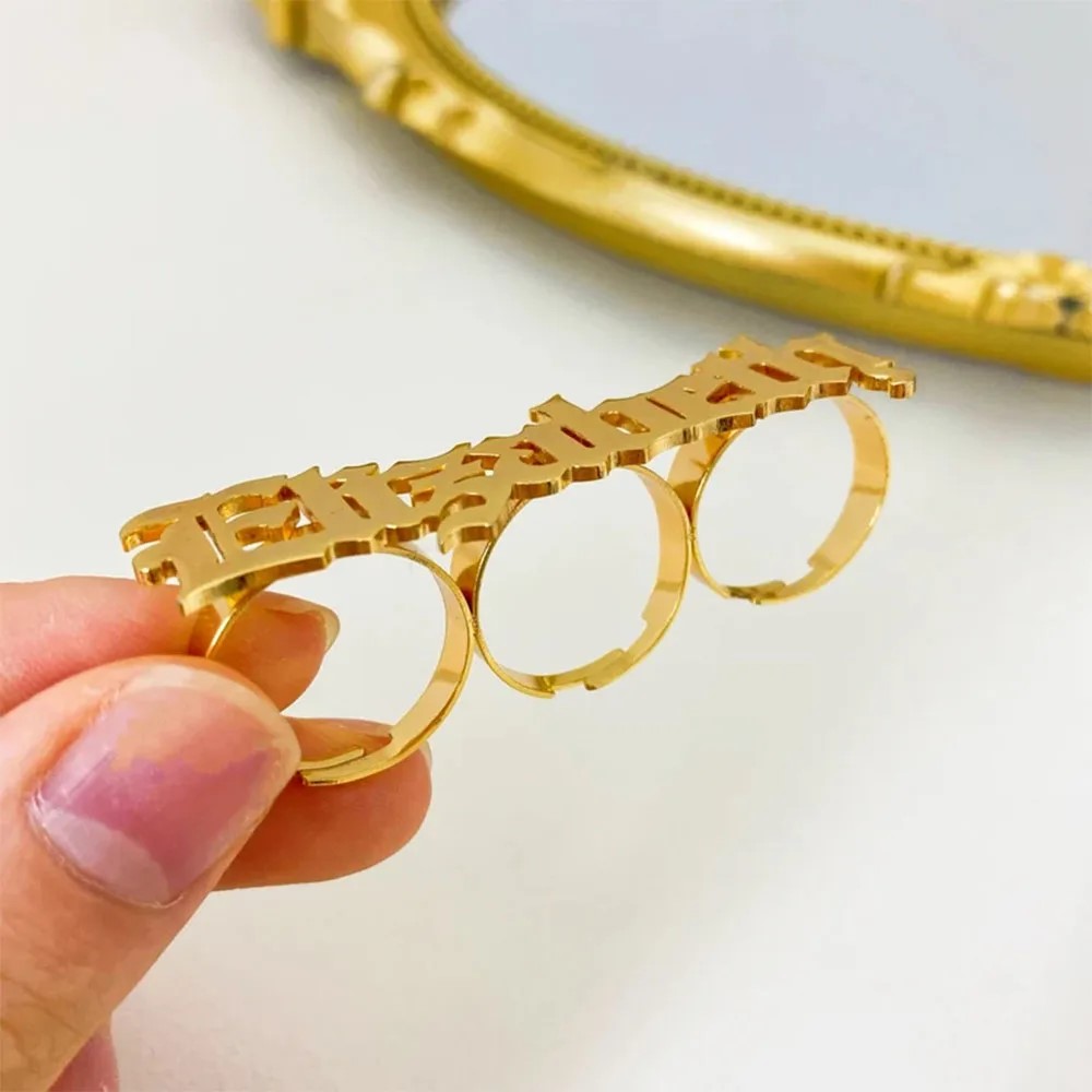 Özel Ad Yüzük Kadın Knuckle Bü - Statement Cocktail Ring incelemesi ve fiyatı