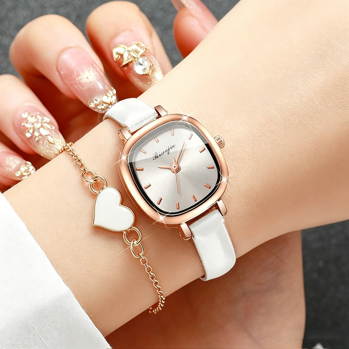 5 adet moda kare kadran kadın  - Fine Jewelry Watches Women incelemesi ve fiyatı