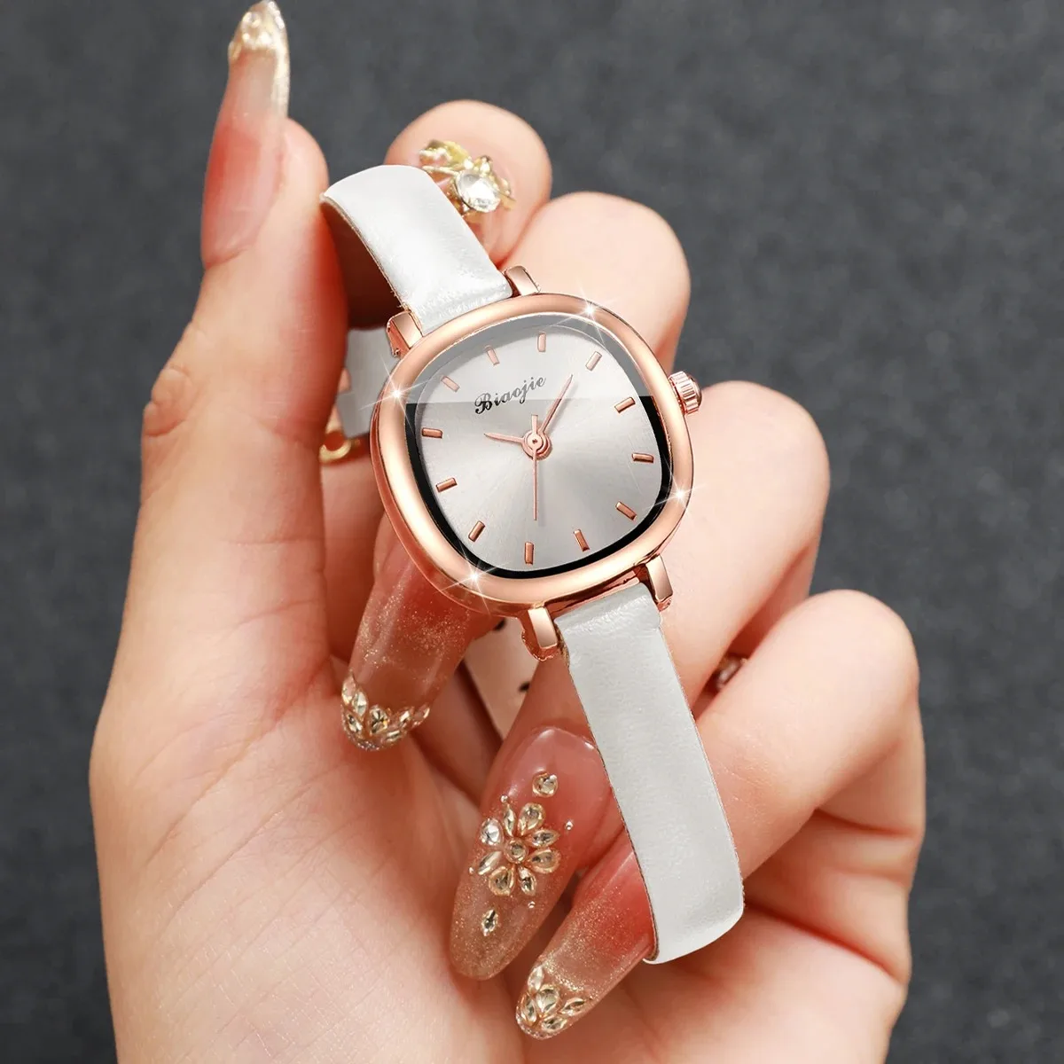 5 adet moda kare kadran kadın  - Fine Jewelry Watches Women incelemesi ve fiyatı