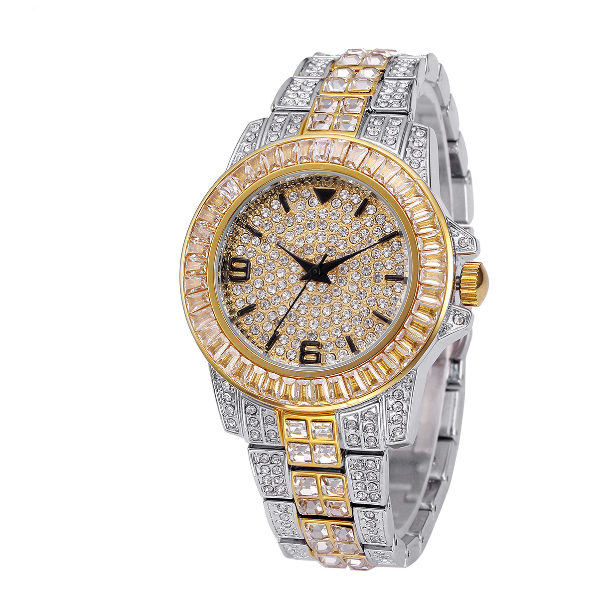 Lüks Tam Taş Kuvars Saatler Er - Jewelry Bracelet Watches incelemesi ve fiyatı