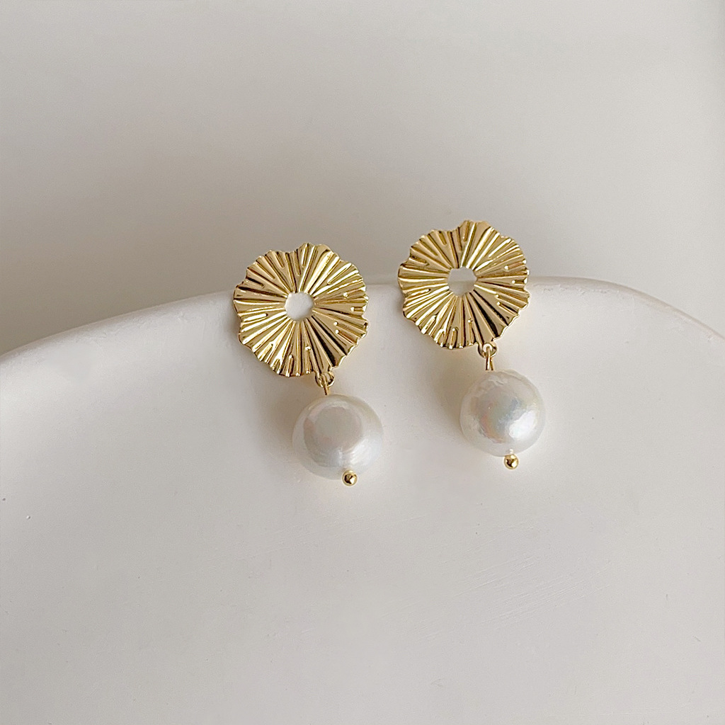 DIY aksesuarları Fransız retro - Pearl Stud Earrings incelemesi ve fiyatı