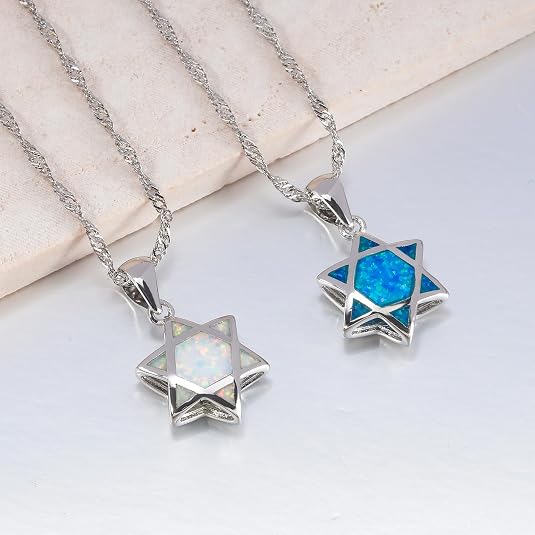 Davut Yıldızı Opal Kolye Ucu T - Jewelry & Watches Spółka Z Ograniczoną Odpowiedzialnością incelemesi ve fiyatı