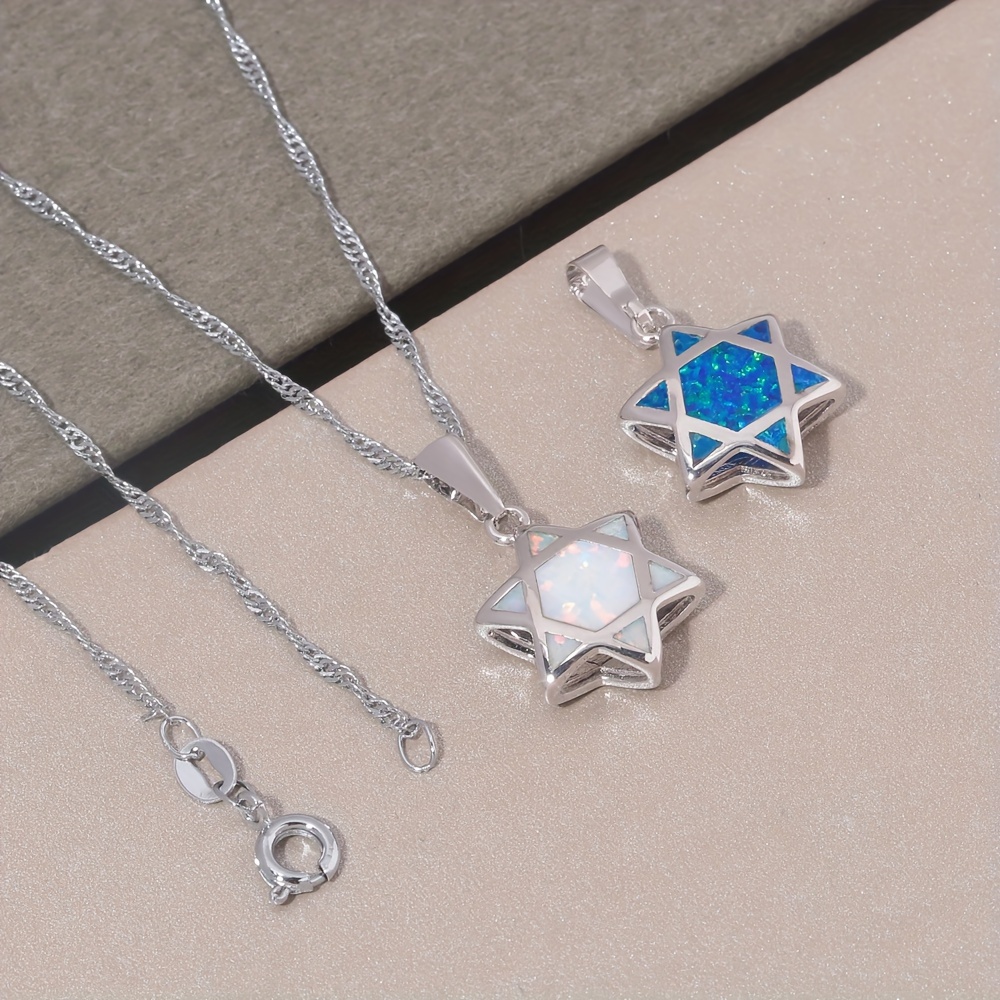Davut Yıldızı Opal Kolye Ucu T - Jewelry & Watches Spółka Z Ograniczoną Odpowiedzialnością incelemesi ve fiyatı