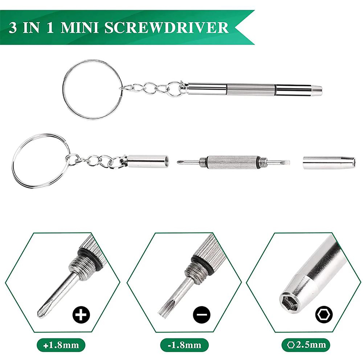 1/2/10 adet Mini 3 in1 Tornavi - Watch Repair Tool Kit incelemesi ve fiyatı
