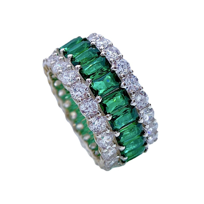 SpringLady 925 ayar gümüş zümr - Statement Cocktail Ring incelemesi ve fiyatı