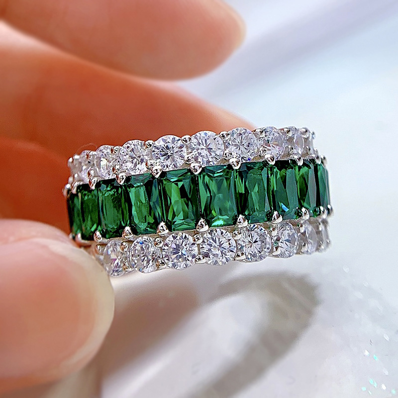 SpringLady 925 ayar gümüş zümr - Statement Cocktail Ring incelemesi ve fiyatı