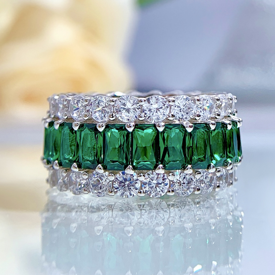 SpringLady 925 ayar gümüş zümr - Statement Cocktail Ring incelemesi ve fiyatı