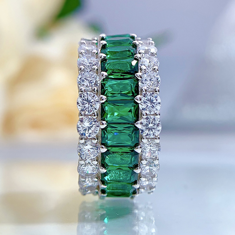 SpringLady 925 ayar gümüş zümr - Statement Cocktail Ring incelemesi ve fiyatı