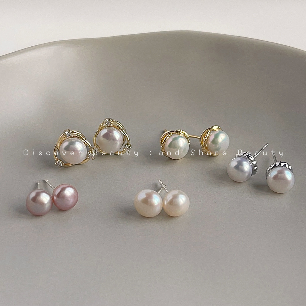 DIY aksesuarları Kişilik küçük - Pearl Stud Earrings incelemesi ve fiyatı